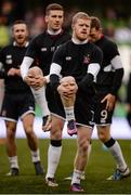 6 November 2016; Daryl Horgan of Dundalk warms-up ahead of during the Irish Daily Mail FAI Cup Final match between Cork City and Dundalk at Aviva Stadium in Lansdowne Road, Dublin. Photo by Seb Daly/Sportsfile