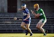 6 November 2016; Cormac Boyle of Raharney in action against Ger Coady of St Mullins during the AIB Leinster GAA Hurling Senior Club Championship quarter-final game between Raharney and St Mullins at TEG Cusack Park in Mullingar, Co. Westmeath. Photo by Sam Barnes/Sportsfile