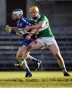6 November 2016; Cormac Boyle of Raharney in action against Ger Coady of St Mullins during the AIB Leinster GAA Hurling Senior Club Championship quarter-final game between Raharney and St Mullins at TEG Cusack Park in Mullingar, Co. Westmeath. Photo by Sam Barnes/Sportsfile