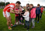 6 November 2016; Mark Schutte of Cuala signs autographs for supporters following the AIB Leinster GAA Hurling Senior Club Championship quarter-final game between Cuala and Borris-Kilcotton at Parnell Park in Dublin. Photo by Cody Glenn/Sportsfile