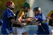 6 November 2016; Cathal Doohan of Ballyea in action against Denis Maher, left, and Stephen Lillis of Thurles Sarsfields during the AIB Munster GAA Hurling Senior Club Championship semi-final game between Ballyea and Thurles Sarsfields at Cusack Park in Ennis, Co Clare. Photo by Piaras Ó Mídheach/Sportsfile
