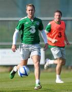 24 March 2011; Republic of Ireland's Aiden McGeady in action during squad training ahead of their EURO2012 Championship Qualifier match against Macedonia on Saturday. Republic of Ireland Squad Training, Gannon Park, Malahide, Co. Dublin. Picture credit: Matt Browne / SPORTSFILE