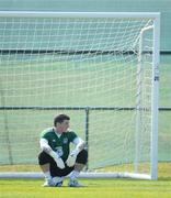 24 March 2011; Republic of Ireland goalkeeper Keiren Westwood during squad training ahead of their EURO2012 Championship Qualifier match against Macedonia on Saturday. Republic of Ireland Squad Training, Gannon Park, Malahide, Co. Dublin. Picture credit: Brendan Moran / SPORTSFILE