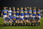 23 March 2011; The Tipperary team, back row, from left, Aldo Matassa, Jack English, Peter Acheson, David Butler, Donagh Heffernan, Alan Maloney, Conor Sweeney, Billy Hewitt and Eddie Kenrick, with, front row, from left, Mark Hanly, Robbie Kiely, Donagh Leary, John O'Callaghan, David McGrath and Jonathan Ryan. Cadbury Munster GAA Football Under 21 Championship Semi-Final, Cork v Tipperary, Pairc Ui Rinn, Cork. Picture credit: Stephen McCarthy / SPORTSFILE