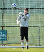 25 March 2011; Republic of Ireland goalkeeper Keiren Westwood in action during squad training ahead of their EURO2012 Championship Qualifier match against Macedonia on Saturday. Republic of Ireland Squad Training, Gannon Park, Malahide, Co. Dublin. Picture credit: David Maher / SPORTSFILE