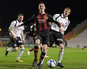25 March 2011; Anto Flood, Bohemians, in action against Paul Sinnott, Galway United. Airtricity League Premier Division, Bohemians v Galway United, Dalymount Park, Phibsborough, Dublin. Photo by Sportsfile
