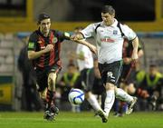 25 March 2011; Gary Curran, Galway United, in action against Steven Traynor, Bohemians. Airtricity League Premier Division, Bohemians v Galway United, Dalymount Park, Phibsborough, Dublin. Photo by Sportsfile