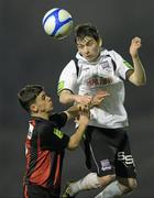 25 March 2011; Carl Moore, Galway United, in action against Gary Burke, Bohemians. Airtricity League Premier Division, Bohemians v Galway United, Dalymount Park, Phibsborough, Dublin. Photo by Sportsfile