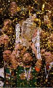 6 November 2016; Captain Greg Bolger of Cork City lifts the trophy following his team's victory during the Irish Daily Mail FAI Cup Final match between Cork City and Dundalk at Aviva Stadium in Lansdowne Road, Dublin. Photo by Seb Daly/Sportsfile