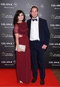 4 November 2016; Tyrone footballer Niall Sludden and Rozanne McCrystal arrive for the 2016 GAA/GPA Opel All-Stars Awards at the Convention Centre in Dublin. Photo by Ramsey Cardy/Sportsfile