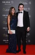 4 November 2016; Kerry footballer Paul Murphy and Michelle Breen arrive for the 2016 GAA/GPA Opel All-Stars Awards at the Convention Centre in Dublin. Photo by Ramsey Cardy/Sportsfile