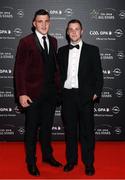 4 November 2016; Galway footballers Damien Comer, left, and Danny Cummins arrive for the 2016 GAA/GPA Opel All-Stars Awards at the Convention Centre in Dublin. Photo by Ramsey Cardy/Sportsfile