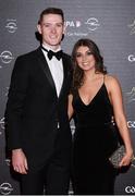 4 November 2016; Dublin footballer Brian Fenton and Sarah Kelliher arrive for the 2016 GAA/GPA Opel All-Stars Awards at the Convention Centre in Dublin. Photo by Ramsey Cardy/Sportsfile