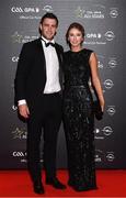 4 November 2016; Galway hurler David Burke and Laura Wadden arrive for the 2016 GAA/GPA Opel All-Stars Awards at the Convention Centre in Dublin. Photo by Ramsey Cardy/Sportsfile