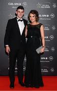 4 November 2016; Mayo footballer Brendan Harrison and Natasha Cusack arrive for the 2016 GAA/GPA Opel All-Stars Awards at the Convention Centre in Dublin. Photo by Ramsey Cardy/Sportsfile