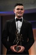 4 November 2016; Tipperary footballer Michael Quinlivan with his award at the 2016 GAA/GPA Opel All-Stars Awards at the Convention Centre in Dublin. Photo by Ramsey Cardy/Sportsfile