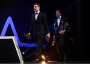 4 November 2016; Mayo's Lee Keegan, left, with his Footballer of the Year award and Waterford's Austin Gleeson with his Player and Young Hurler of the Year awards at the 2016 GAA/GPA Opel All-Stars Awards at the Convention Centre in Dublin. Photo by Ramsey Cardy/Sportsfile