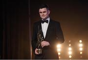 4 November 2016; Tipperary footballer Michael Quinlivan with his award at the 2016 GAA/GPA Opel All-Stars Awards at the Convention Centre in Dublin. Photo by Ramsey Cardy/Sportsfile