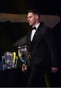4 November 2016; Dublin footballer Phily McMahon with his award at the 2016 GAA/GPA Opel All-Stars Awards at the Convention Centre in Dublin. Photo by Ramsey Cardy/Sportsfile