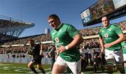 5 November 2016; Tadhg Furlong, centre, and Devin Toner of Ireland make their way onto the pitch ahead of  the International rugby match between Ireland and New Zealand at Soldier Field in Chicago, USA. Photo by Brendan Moran/Sportsfile