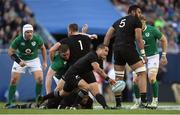 5 November 2016; Aaron Smith of New Zealand during the International rugby match between Ireland and New Zealand at Soldier Field in Chicago, USA. Photo by Brendan Moran/Sportsfile