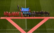 6 November 2016; Teams and officials prior to the Continental Tyres FAI Women's Senior Cup Final game between Shelbourne Ladies and Wexford Youths at Aviva Stadium in Lansdowne Road, Dublin. Photo by Stephen McCarthy/Sportsfile