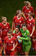 6 November 2016; Shelbourne Ladies players celebrate following the Continental Tyres FAI Women's Senior Cup Final game between Shelbourne Ladies and Wexford Youths at Aviva Stadium in Lansdowne Road, Dublin. Photo by Stephen McCarthy/Sportsfile