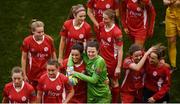6 November 2016; Shelbourne Ladies players celebrate following the Continental Tyres FAI Women's Senior Cup Final game between Shelbourne Ladies and Wexford Youths at Aviva Stadium in Lansdowne Road, Dublin. Photo by Stephen McCarthy/Sportsfile