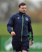 8 November 2016; Andy Boyle of Republic of Ireland during squad training at the FAI National Training Centre in the National Sports Campus, Abbotstown, Dublin. Photo by David Maher/Sportsfile