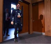 8 November 2016; Republic of Ireland assistant manager Roy Keane arriving for a press conference at the FAI National Training Centre in the National Sports Campus, Abbotstown, Dublin. Photo by David Maher/Sportsfile