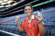 8 November 2016; Armagh footballer Caroline O'Hanlon at the launch of the WGPA Mouthguard Partnership with OPRO at Croke Park in Dublin. OPRO will be the supplying the WGPA with Gold standard mouthguards for all members who play Ladies Football ahead of the forthcoming rule change, making it mandatory for all adult players to wear a mouthguard from 1st January 2017. Photo by Ramsey Cardy/Sportsfile