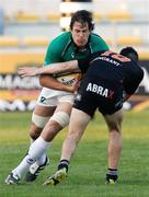 26 March 2011; Michael McCarthy, Connacht, is tackled by James Marshall, Aironi. Celtic League, Aironi v Connacht, Stadio Luigi Zaffanella, Viadana, Italy. Picture credit: Roberto Bregani / SPORTSFILE