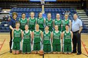 27 March 2011; The Liffey Celtics team. Basketball Ireland Women's Division 1 League Final, Liffey Celtics, Leixlip, Co. Kildare v Brunell, Cork, National Basketball Arena, Tallaght, Co. Dublin. Picture credit: Brendan Moran / SPORTSFILE