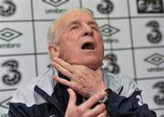 27 March 2011; Republic of Ireland manager Giovanni Trapattoni during a management update ahead of their International Friendly against Uruguay on Tuesday night. Republic of Ireland Management Update, Gannon Park, Malahide, Co. Dublin. Picture credit: David Maher / SPORTSFILE