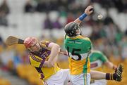 27 March 2011; Shane Dooley, Offaly, in action against Paul Roche, Wexford. Allianz Hurling League, Division 1, Round 5, Offaly v Wexford, O'Connor Park, Tullamore, Co. Offaly. Photo by Sportsfile