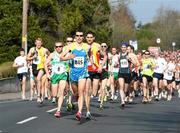 27 March 2011; Eventual winner Mark Kenneally, Clonliffe Harriers A.C., leads the field out at the start of the Irishrail.ie Dunboyne 4 Mile Road Race & Fun Run, Dunboyne, Co. Meath. Picture credit: Tomas Greally / SPORTSFILE