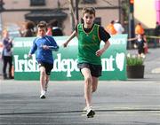 27 March 2011; Shane Hanly, St Brigid's A.C., on his way to winning the Under 12's race. Irishrail.ie Dunboyne 4 Mile Road Race & Fun Run, Dunboyne, Co. Meath. Picture credit: Tomas Greally / SPORTSFILE