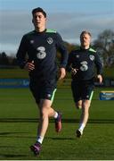 9 November 2016; Callum O'Dowda and Daryl Horgan of Republic of Ireland during squad training at the FAI National Training Centre in the National Sports Campus, Abbotstown, Dublin. Photo by David Maher/Sportsfile