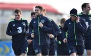 9 November 2016; Robbie Brady of Republic of Ireland during squad training at the FAI National Training Centre in the National Sports Campus, Abbotstown, Dublin. Photo by David Maher/Sportsfile