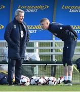 9 November 2016; James McClean of Republic of Ireland with team doctor Alan Byrne during squad at the FAI National Training Centre in the National Sports Campus, Abbotstown, Dublin. Photo by David Maher/Sportsfile