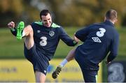9 November 2016; John O'Shea of Republic of Ireland during squad training at the FAI National Training Centre in the National Sports Campus, Abbotstown, Dublin. Photo by David Maher/Sportsfile