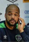 9 November 2016; David McGoldrick of Republic of Ireland during a press conference at the FAI National Training Centre in the National Sports Campus, Abbotstown, Dublin. Photo by Piaras Ó Mídheach/Sportsfile