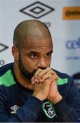 9 November 2016; David McGoldrick of Republic of Ireland during a press conference at the FAI National Training Centre in the National Sports Campus, Abbotstown, Dublin. Photo by Piaras Ó Mídheach/Sportsfile