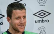 9 November 2016; Colin Doyle of Republic of Ireland during a press conference at the FAI National Training Centre in the National Sports Campus, Abbotstown, Dublin. Photo by Piaras Ó Mídheach/Sportsfile