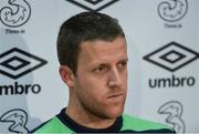 9 November 2016; Colin Doyle of Republic of Ireland during a press conference at the FAI National Training Centre in the National Sports Campus, Abbotstown, Dublin. Photo by Piaras Ó Mídheach/Sportsfile
