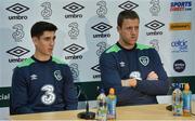 9 November 2016; Callum O'Dowda, left, and Colin Doyle of Republic of Ireland during a press conference at the FAI National Training Centre in the National Sports Campus, Abbotstown, Dublin. Photo by Piaras Ó Mídheach/Sportsfile