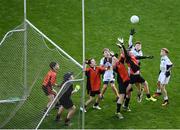 9 November 2016; Action from the Corn na nGearaltach final between Scoil San Treasa, Mount Merrion, and St. Brigid’s BNS, Killester, at the Allianz Cumann na mBunscol Finals in Croke Park, Dublin. Photo by Stephen McCarthy/Sportsfile