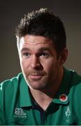 10 November 2016; Billy Holland of Ireland during an Ireland Rugby Squad Press Conference at Carton House in Maynooth, Co. Kildare.  Photo by Matt Browne/Sportsfile