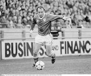 23 April 1986; David Langan, Republic of Ireland. International Friendly Republic of Ireland v Uruguay, Lansdowne Road, Dublin. Picture credit: Ray McManus / SPORTSFILE