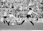 23 April 1986; Liam O'Brien, Republic of Ireland, in action against Uruguay. International Friendly Republic of Ireland v Uruguay, Lansdowne Road, Dublin. Picture credit: Ray McManus / SPORTSFILE